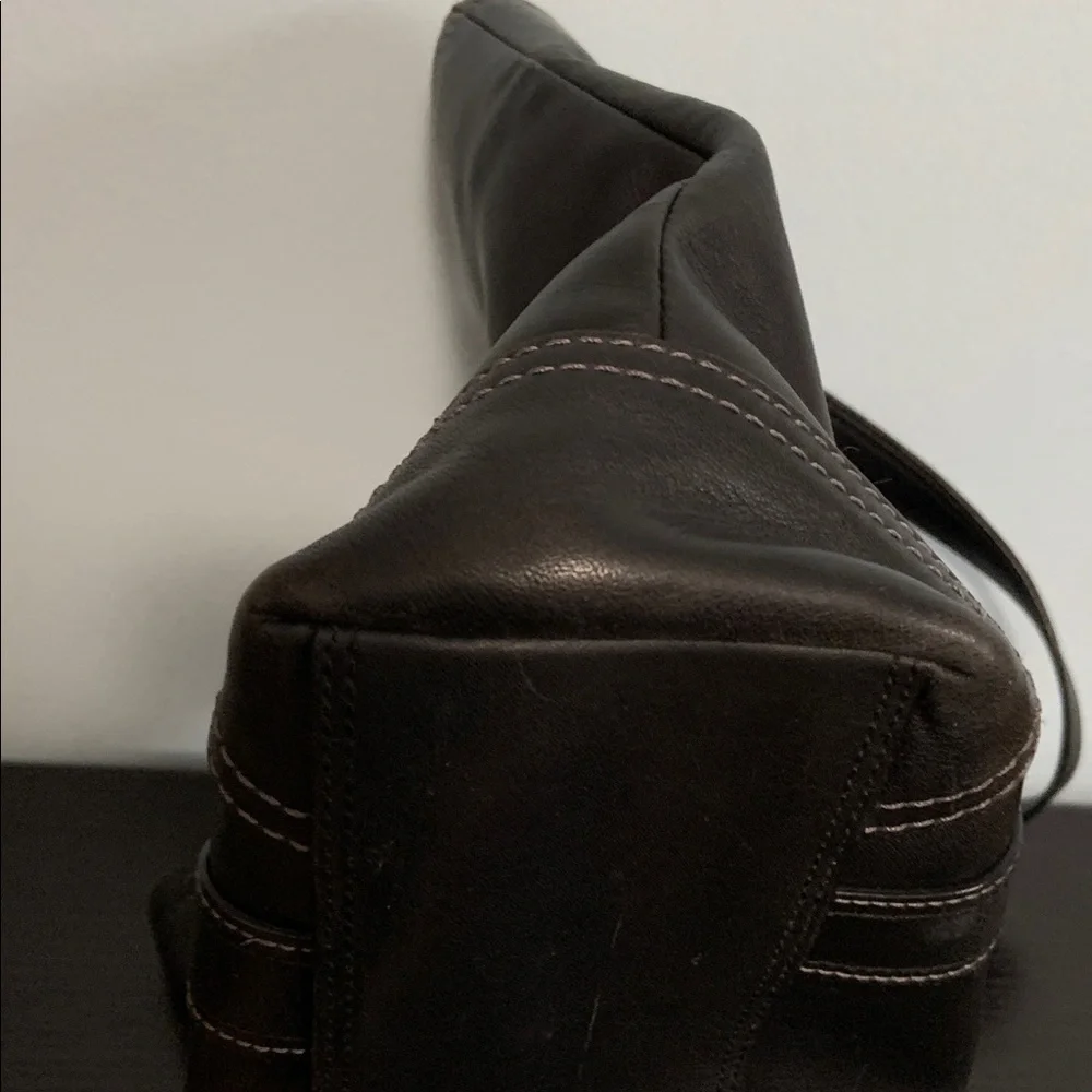 Coach Hampton Black Leather Tote Bag #F10194 - Picture 13 of 13